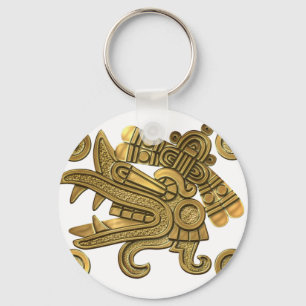 Aztec Gold Ehecatl Sleutelhanger