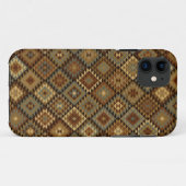 Aztec Gold en geïnspireerd bronze patroon Case-Mate iPhone Case (Achterkant (horizontaal))