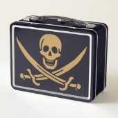 Aztec Gold Schedel & Sabel Piraat Calico Jack (Achterkant)