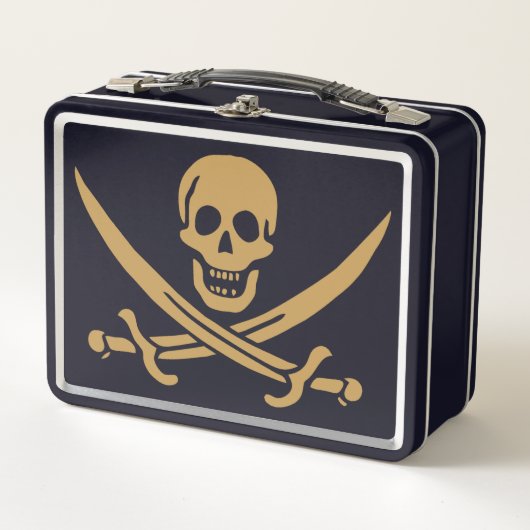 Aztec Gold Schedel & Sabel Piraat Calico Jack (Voorkant)