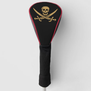 Aztec Gold Schedel & Sabel Piraat Calico Jack Golfheadcover