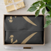 Aztec Gold Schedel & Sabel Piraat Calico Jack Tissuepapier (Geschenk)