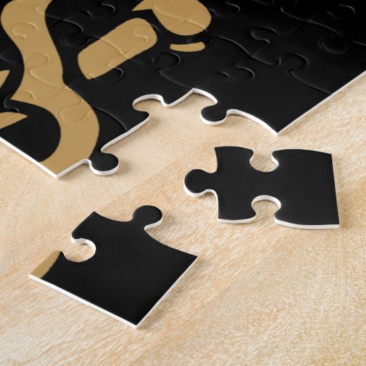 Aztec Gouden Schedel & Cutlass Piraat Calico Jack Legpuzzel (Zijkant)