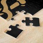 Aztec Gouden Schedel & Cutlass Piraat Calico Jack Legpuzzel (Zijkant)