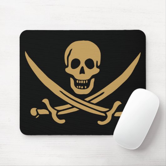 Aztec Gouden Schedel & Cutlass Piraat Calico Jack Muismat (Met muis)