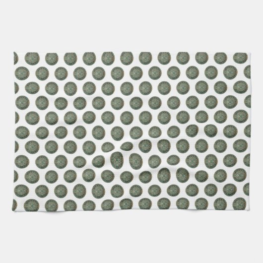 Aztec Green Kitchen Hand Towel Theedoek (Horizontaal)