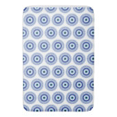 Aztec Grieks cirkelvormig naaldhoekspatroon blauw Badmat (Voorkant Verticaal)