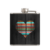 Aztec hart heupfles (Achterkant)