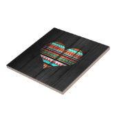 Aztec hart tegeltje (Zijkant)