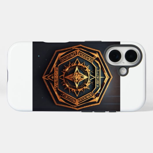 Aztec Hexagon Case-Mate iPhone Case (Achterkant (horizontaal))
