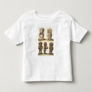 Aztec Idols, Mexico (kleurenlithograaf) Kinder Shirts