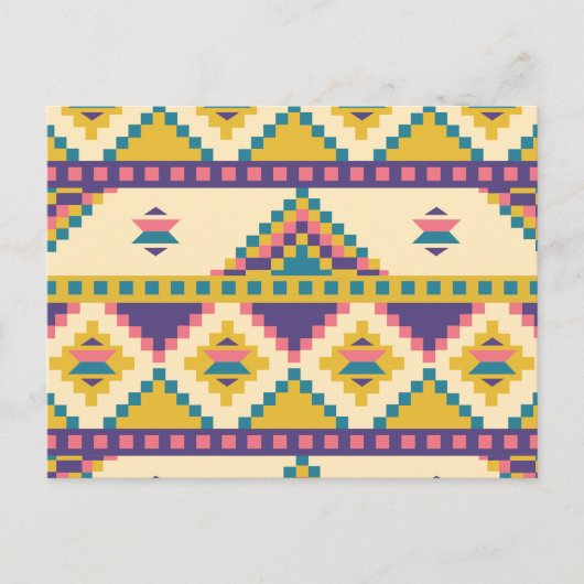 Aztec in Paars Briefkaart (Voorkant)