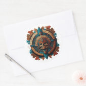 Aztec, Inca en Maya Ancient Symbool Ronde Sticker (Envelop)