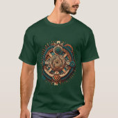 Aztec, Inca en Maya Ancient Symbool T-shirt (Voorkant)