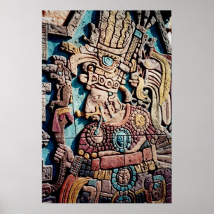 Aztec Inca Indiase Poster met hoge prijs voor pira