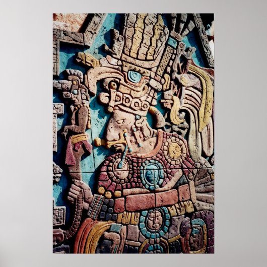 Aztec Inca Indiase Poster met hoge prijs voor pira (Voorkant)
