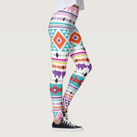 Aztec Indian Southwestern Pattern Leggings (Rechts)