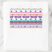 Aztec Indian Tribal patroon Rechthoekige Sticker (Tas)