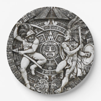 Aztec Indians decor Spaanse veroveraars Papieren Bordje