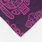 Aztec Inspired Pink Pattern Fleece Deken (Hoek)
