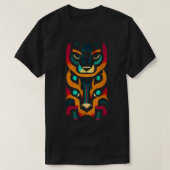 Aztec Jaguar Ancient Warrior Native Mexican Mythol T-shirt (Design voorkant)