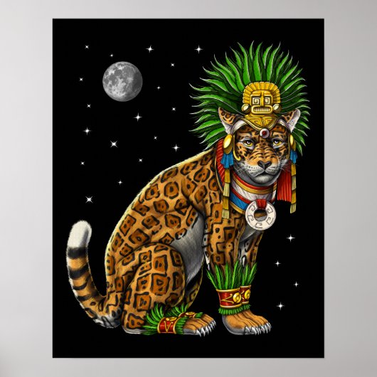 Aztec Jaguar God Poster (Voorkant)
