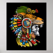 Aztec Jaguar Mask Poster (Voorkant)