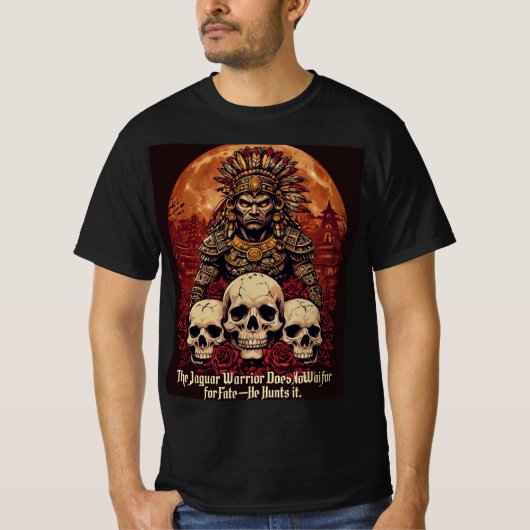 Aztec Jaguar Warrior T-shirt (Voorkant)