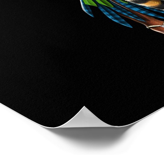 Aztec Jaguar Warrior Vrouw Poster (Hoek)