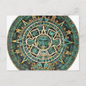 Aztec kalender in detail briefkaart (Voorkant)