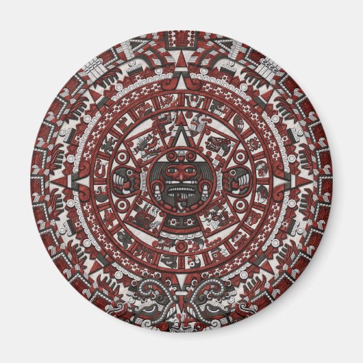 Aztec Kalender Koelkast Magneet (Voorkant)
