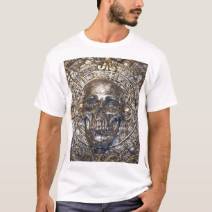 aztec kalender met t-shirt met de schedel