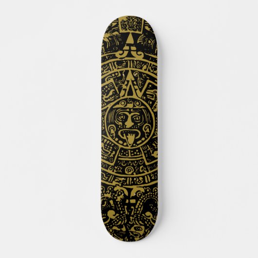 Aztec-kalender Persoonlijk Skateboard (Voorkant)