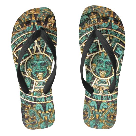 Aztec-kalender Teenslippers (Voetbed)