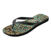 Aztec-kalender Teenslippers (Schuin)