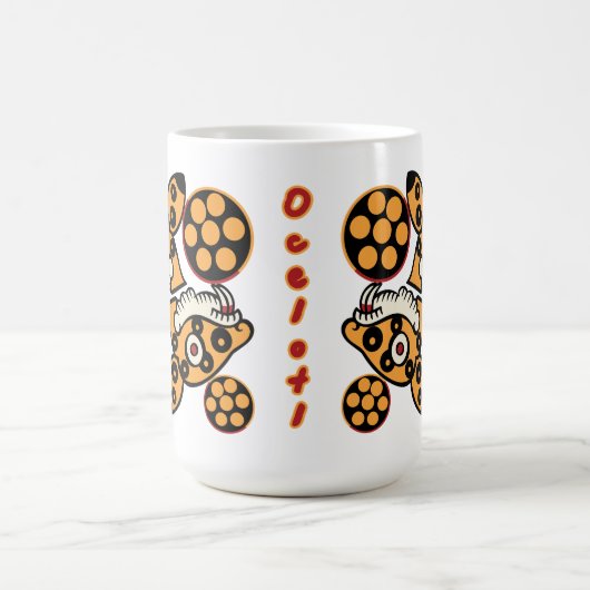 Aztec Kalenderdag 14 - Ocelotl Magische Mok (Midden)