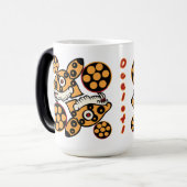 Aztec Kalenderdag 14 - Ocelotl Magische Mok (Voorkant links)