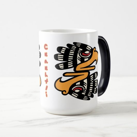 Aztec Kalenderdag 15 - Cuauhtli Magische Mok (Voorkant rechts)