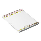 Aztec-kleuren - Chic Chevron Zigzag Pattern Notitieblok (Schuin)