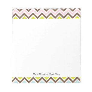 Aztec-kleuren - Chic Chevron Zigzag Pattern Notitieblok
