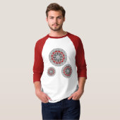 Aztec komt tegemoet aan Shirt van Alien Mannen (Voorkant volledig)