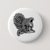 aztec-krijger ronde button 5,7 cm (Voorkant)