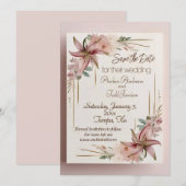 Aztec Lilly bruiloft Save The Date (Voorkant / Achterkant)