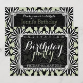 Aztec madeliefjes modern leuk verjaardagsfeestje kaart (Voorkant / Achterkant)