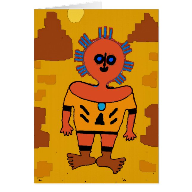 Aztec Man Abstract (Voorkant)