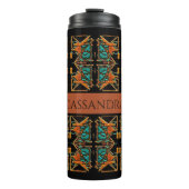 Aztec Mandala Gepersonaliseerd Thermosbeker (Voorkant)