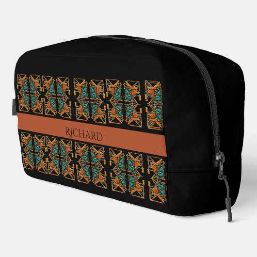 Aztec Mandala Gepersonaliseerd Toilettasje (Rechterhoek)