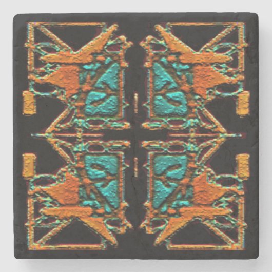 Aztec Mandala Onderzetter (Voorkant)