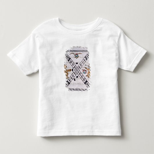 Aztec mannen gokken Patoli Kinder Shirts (Voorkant)