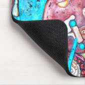 Aztec Maya Inca High Priest Indian Mousepad art Muismat (Hoek)